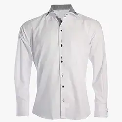 color: Men's White Designer Shirt