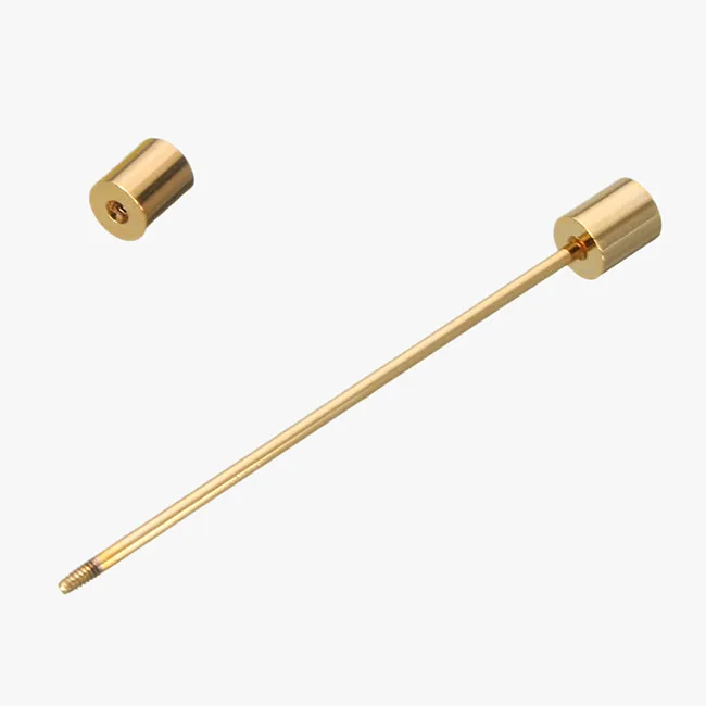 Cylindrical Gold collar pin bar