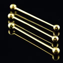 color: Golden ball collar pin bars