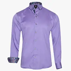 color: MEN'S LIGHT PURPLE SHIRT